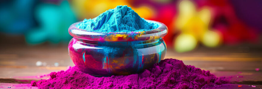 poudre colorée