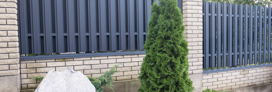 clôture en aluminium