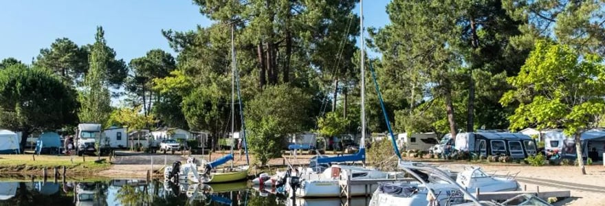 camping abordable à Biscarrosse