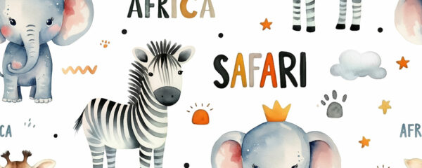 papier peint safari