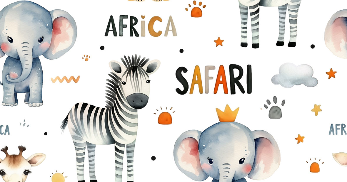 papier peint safari