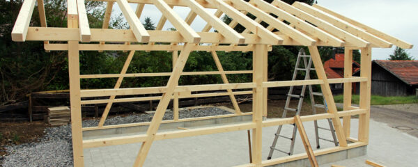 Construction de garage en bois